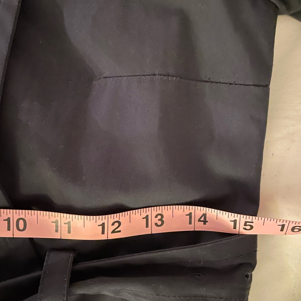 Gerard Darel Cotton Classic Trench Coat Navy Double Breasted Belted Lined - Picture 7 of 8